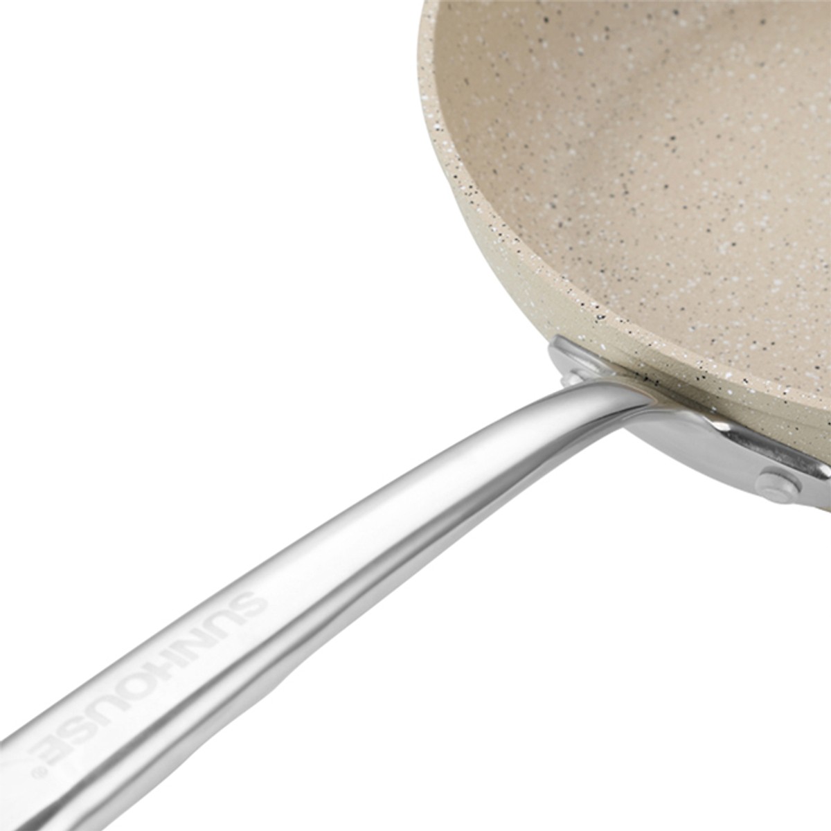 Chảo đá chống đính đáy từ siêu bền Sunhouse SFP24 24cm