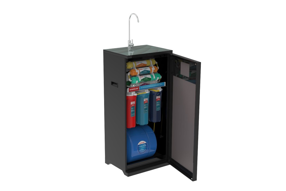 Máy lọc nước RO 10 lõi full viền Sunhouse SHA88115K