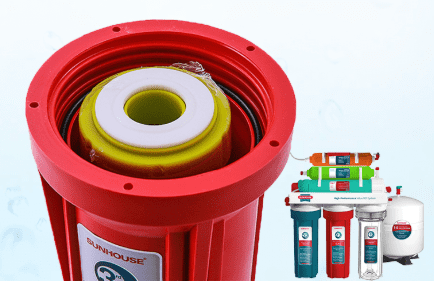 Máy lọc nước R.O nóng lạnh 10 lõi Sunhouse SHR76210CK