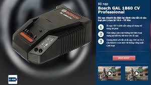 Sạc pin 1860 (14.4-18V) Bosch GAL 1860 CV (1600A001DH)