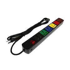 Ổ cắm kéo dài đa năng 6 ổ cắm LiOA công tắc 2 cực - 6DN2.32N