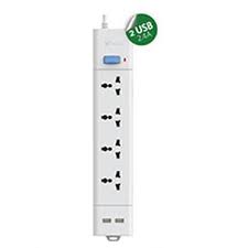 Ổ cắm điện + USB vật liệu chống cháy, chống va đập gongniu S204U