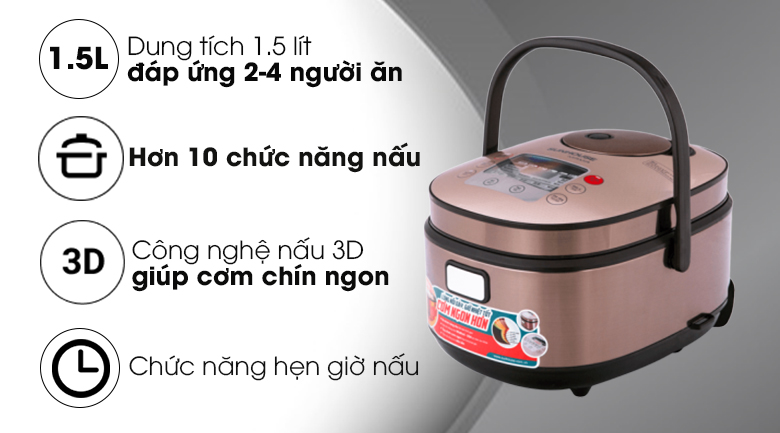 Nồi cơm điện tử Sunhouse mama 1.5 lít SHD8915