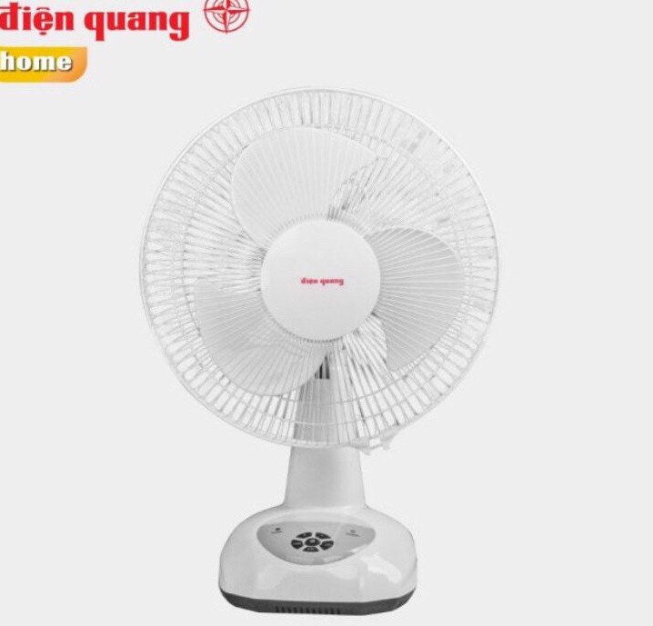 Quạt Sạc Đa Năng Cao Cấp Điện Quang 01, Màu Trắng Pin 4500mah, Quạt Tích Điện