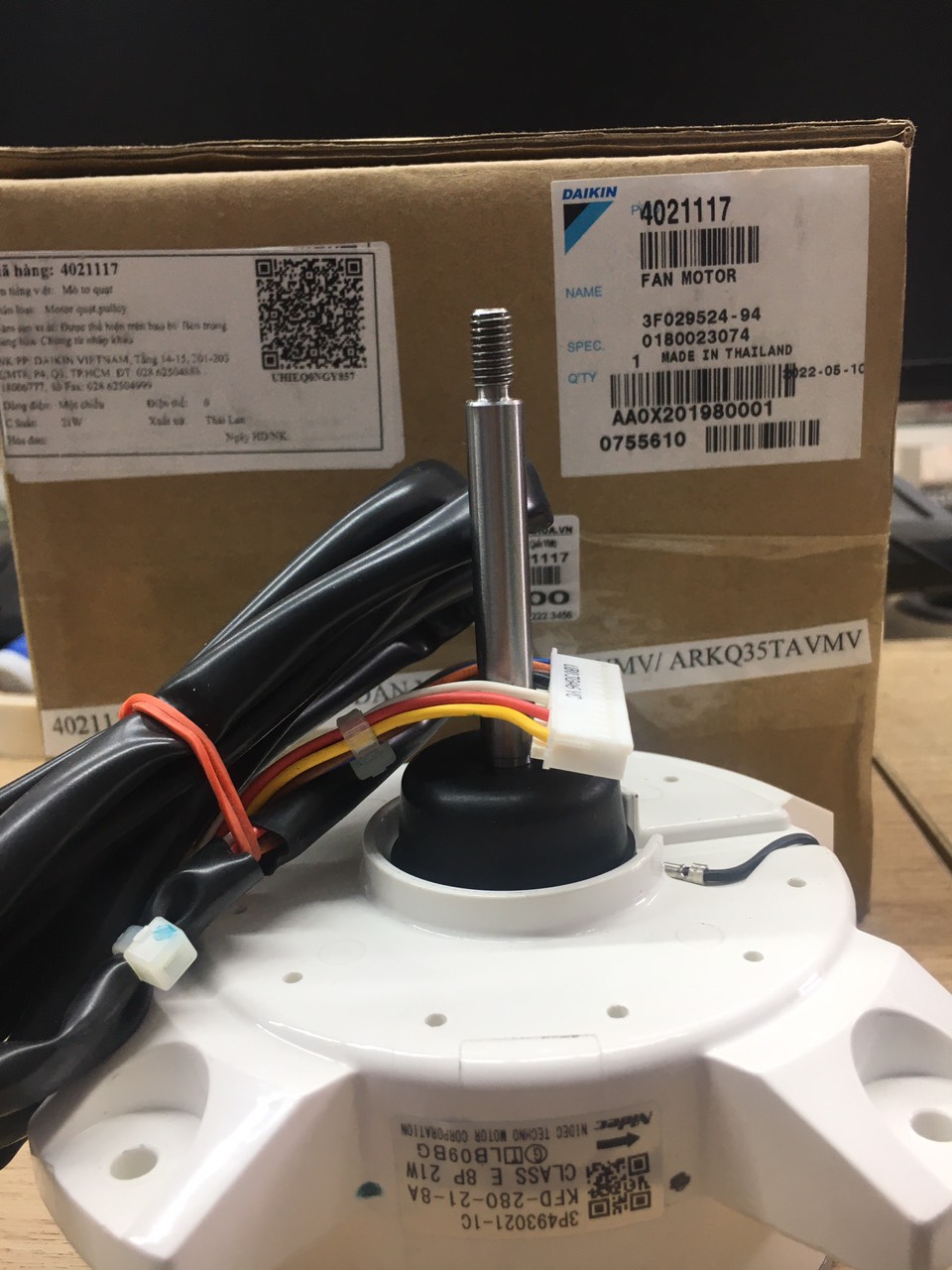 MOTOR QUẠT DÀN NÓNG DAIKIN RKQ35SVMV