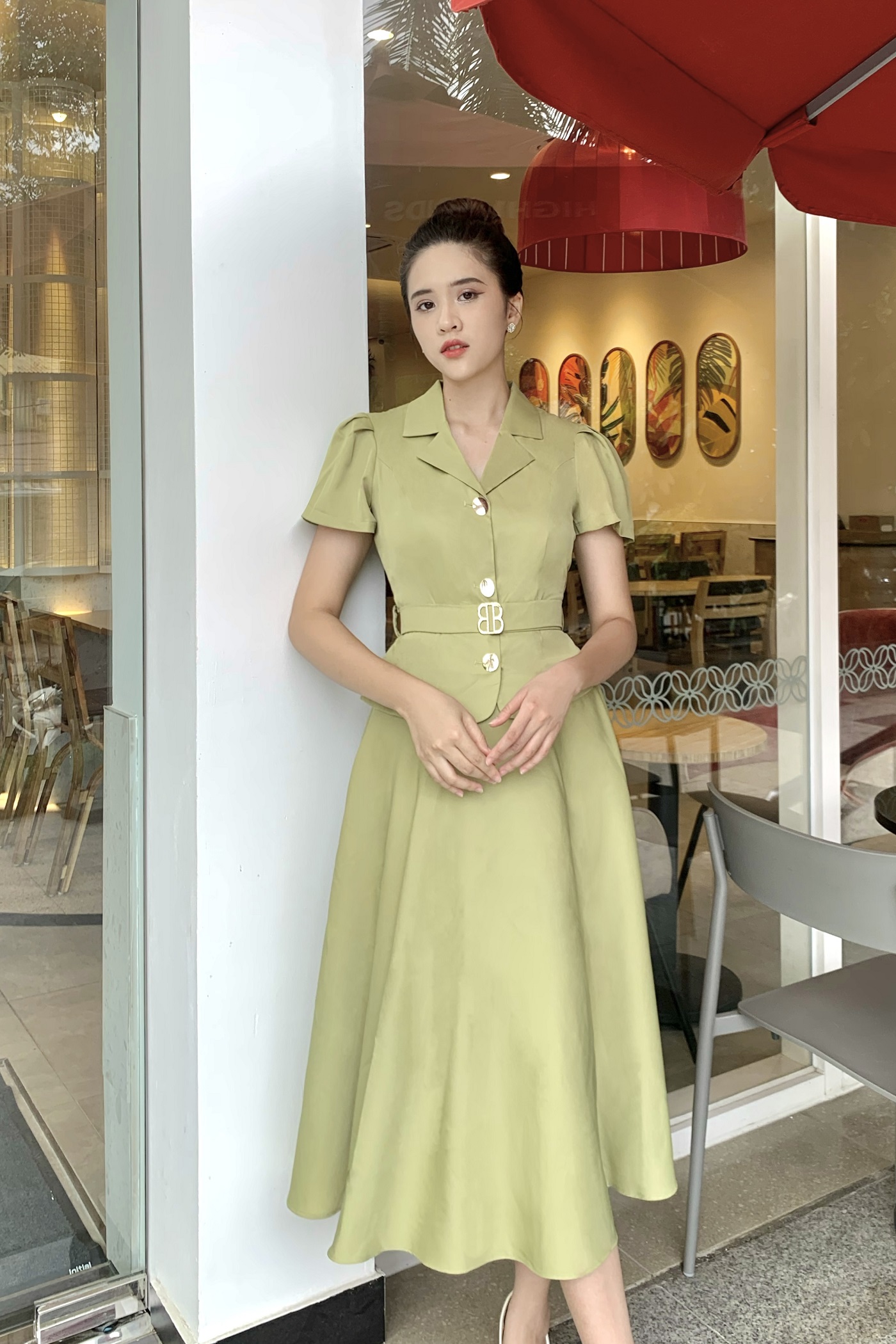 Đầm Vest Tay Dài (ĐEN)-Mẫu mới 2020 | Shopee Việt Nam