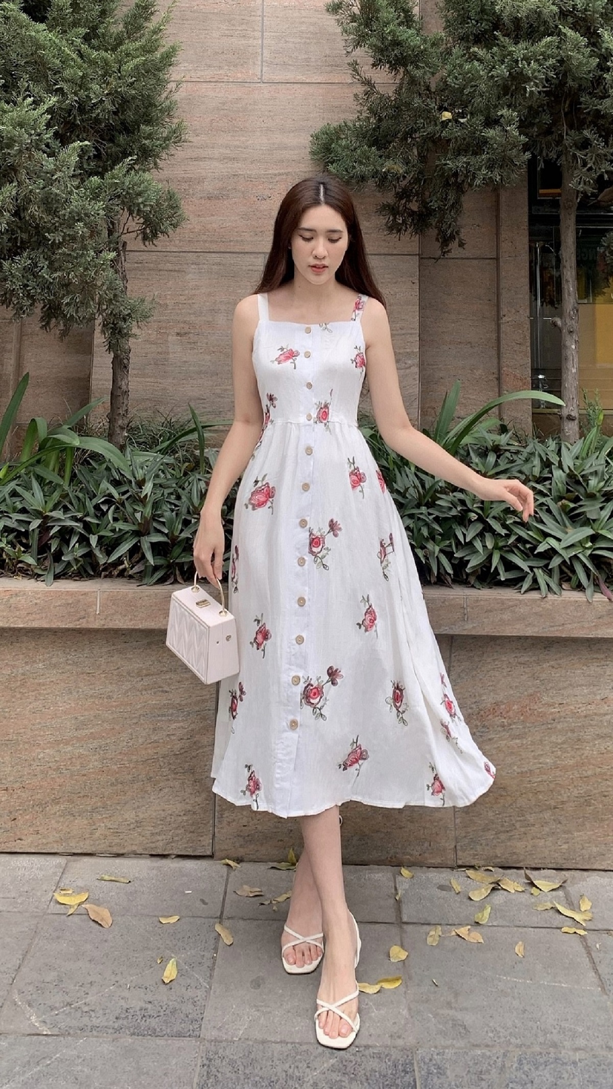 Đầm Maxi 2 Dây Tầng Hana