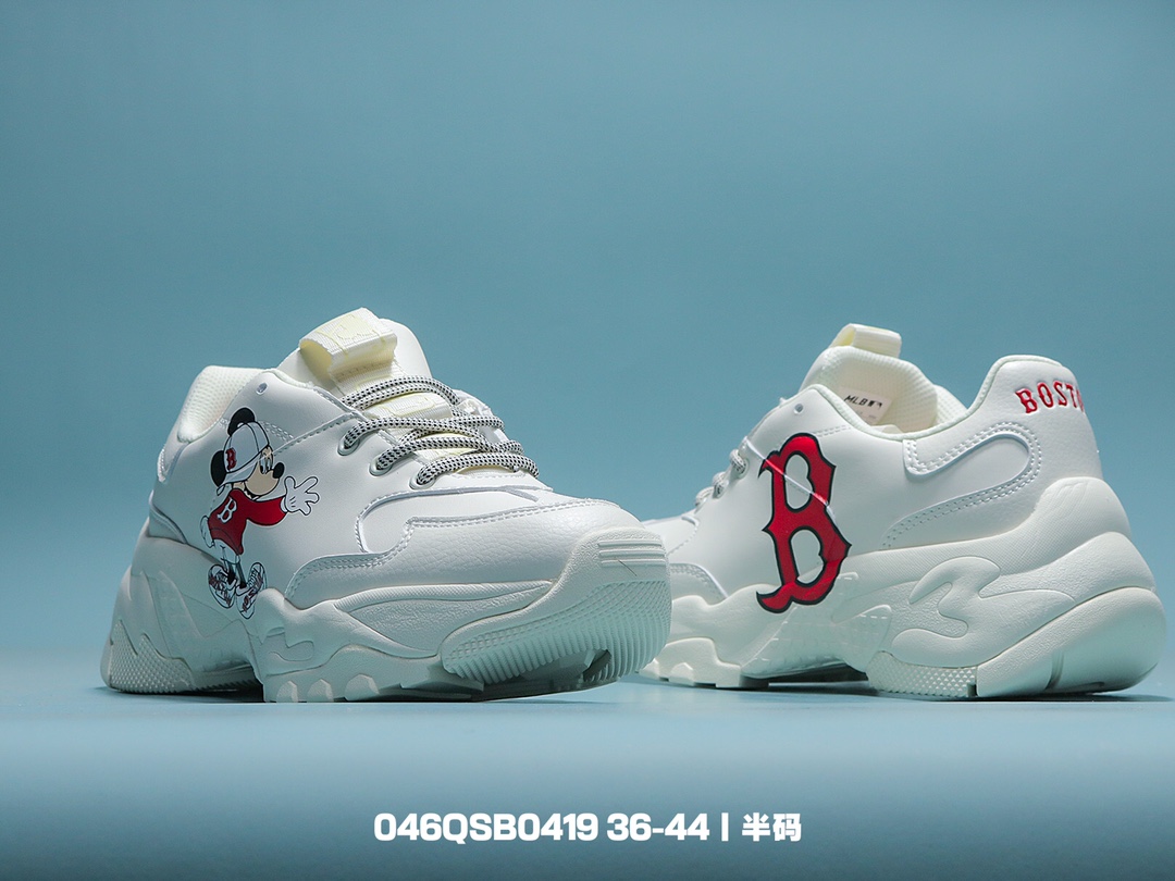 KOREAN MLB Boston white shoes (MLB 보스턴 레드삭스 화이트 슈즈