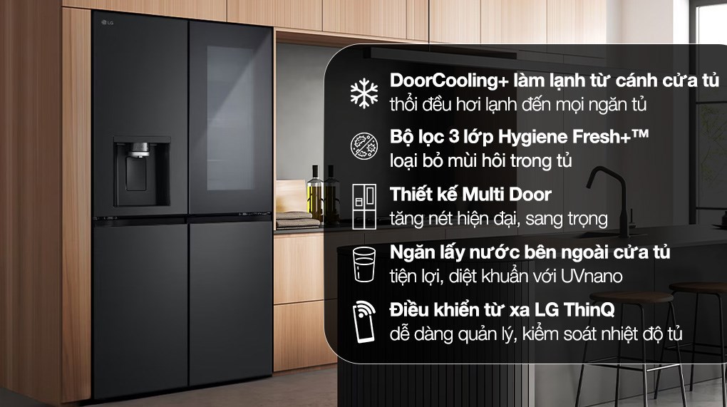 Tủ lạnh LG  LFI50BLMAI Inverter 508 lít Multi Door InstaView