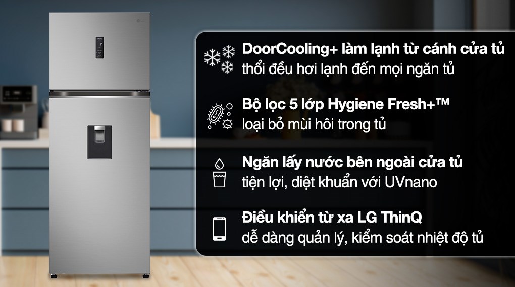 Tủ lạnh LG Inverter 459 lít LTD46SVMA
