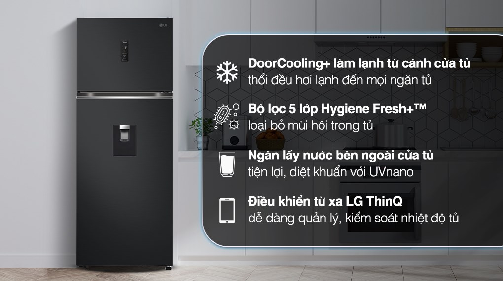 Tủ lạnh LG Inverter 459 lít LTD46BLMA