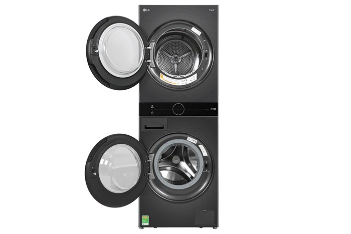 Tháp giặt sấy LG WT1410NHB WashTower Inverter giặt 14 kg - sấy 10kg