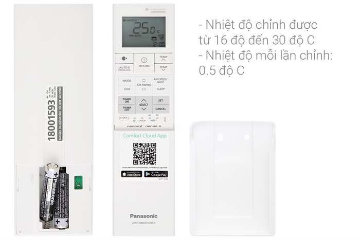 Điều hòa Panasonic CU/CS-XZ18ZKH-8 Inverter 2 HP