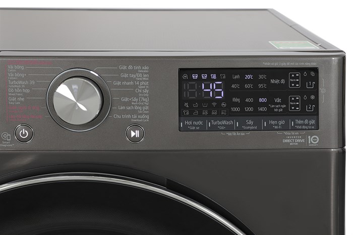 Máy giặt sấy LG FV1412H3BA Inverter giặt 12 kg - sấy 7kg