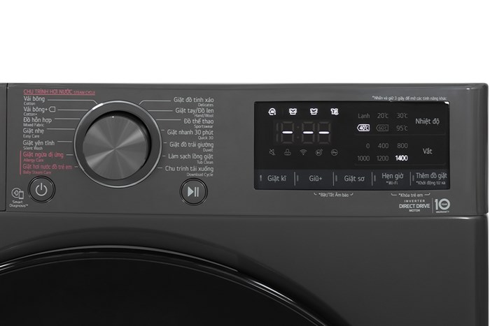 Máy giặt LG FV1409S4M AI DD Inverter 9 kg