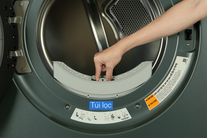 Tháp giặt sấy LG WT2517NHEG Inverter giặt 25 kg - sấy 17 kg