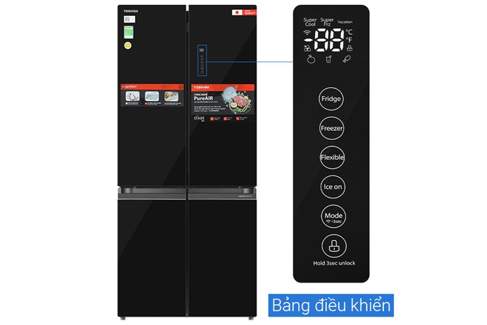 Tủ lạnh Toshiba GR-RF665WIA-PGV(22)-XK Inverter 515 lít Multi Door