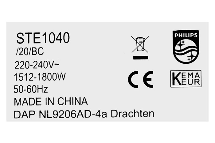 Bàn ủi hơi nước đứng Philips STE1040/20 1800W
