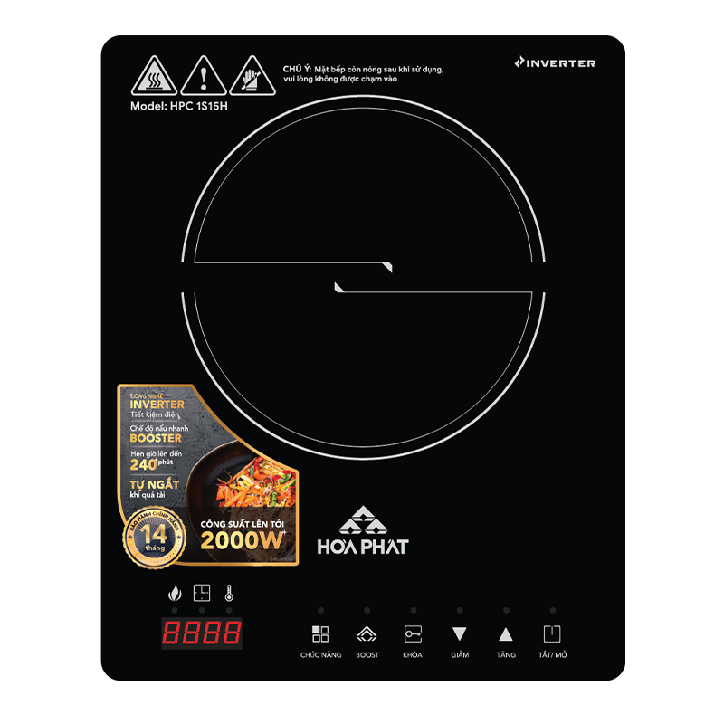 Bếp từ đơn Hòa Phát HPC-1S15H ( Kèm 1 nồi φ26 )