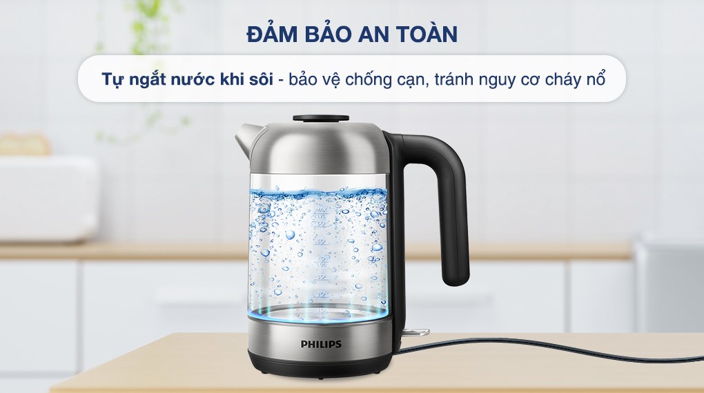 Bình đun siêu tốc Philips 1.7 lít HD9339/80