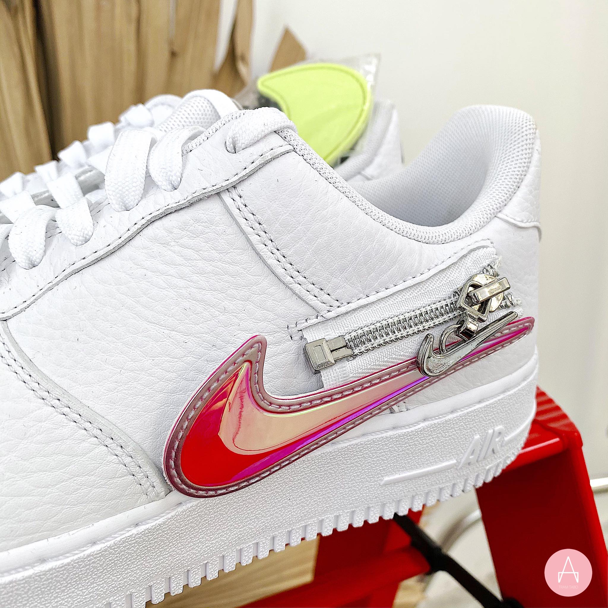 air force 1 zip on swoosh