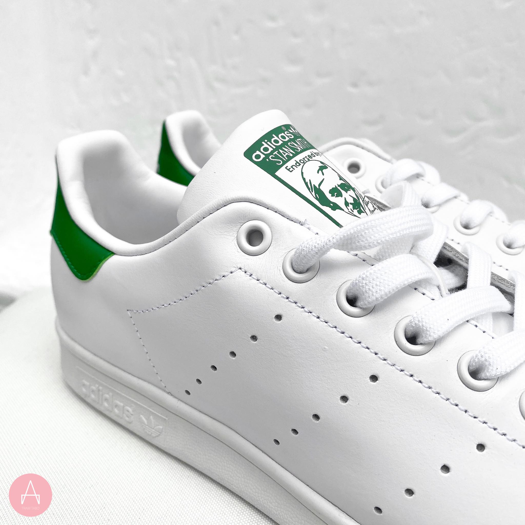 B24105] W Adidas Stan Smith Green Trạm Tabo