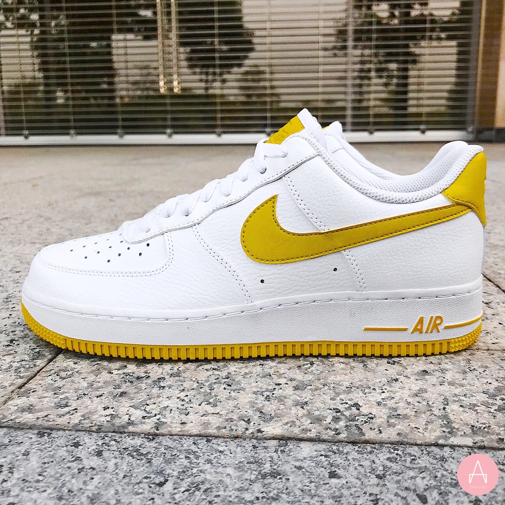 Nike air force 1 low patent white bright citron cheap