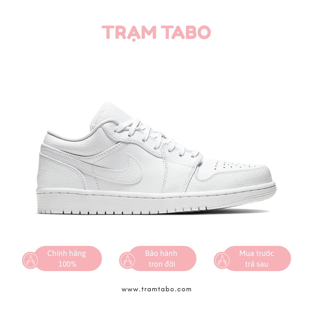 aj 1 low all white