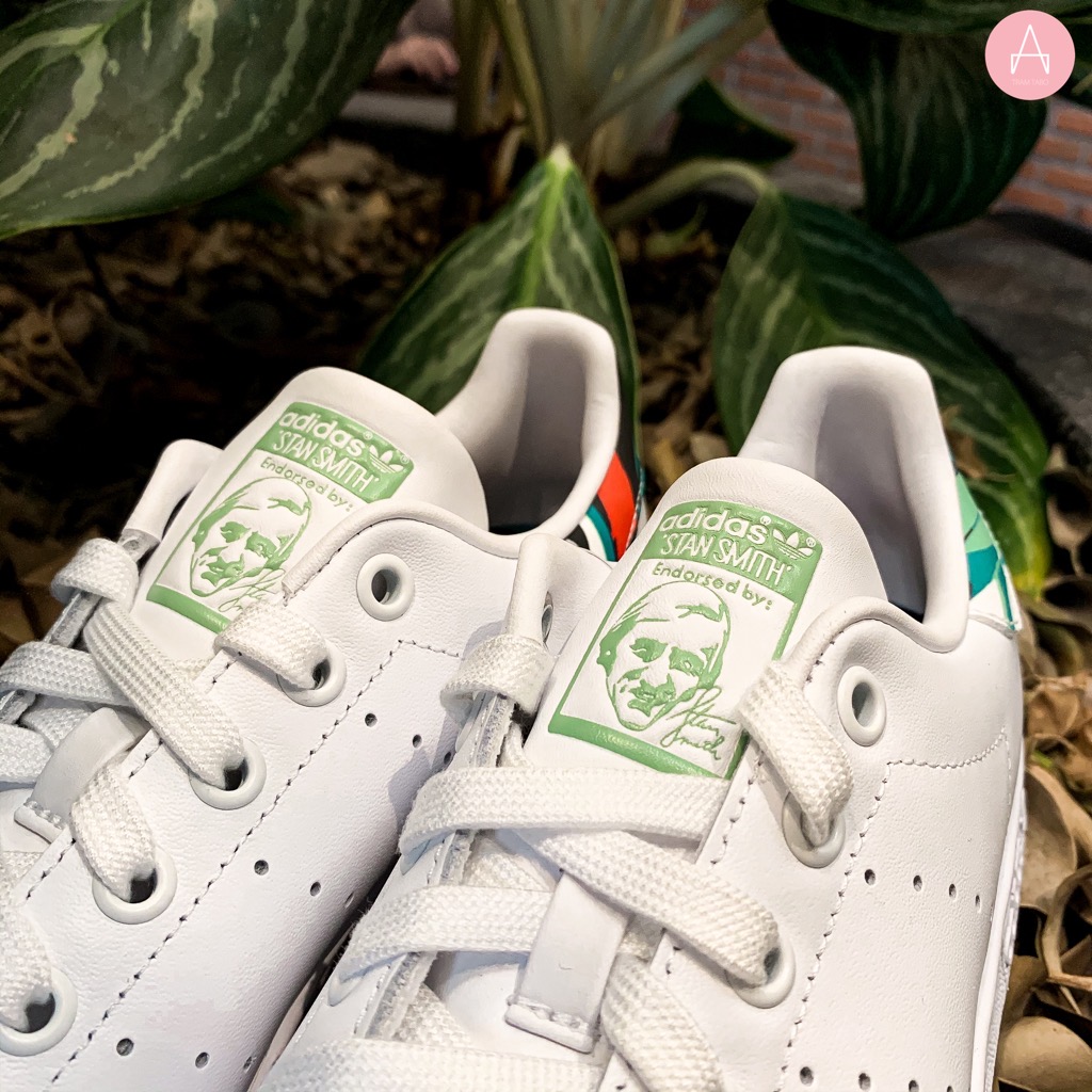 Fz3815] M Adidas Stan Smith Tropical Print Cloud White/Core Black Trạm Tabo