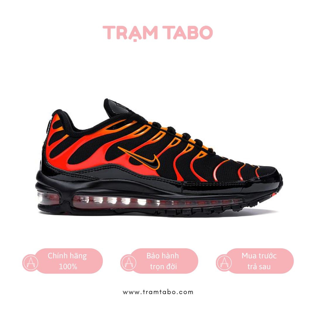 AH8144 002 M NIKE AIR MAX 97 PLUS BLACK FIRE