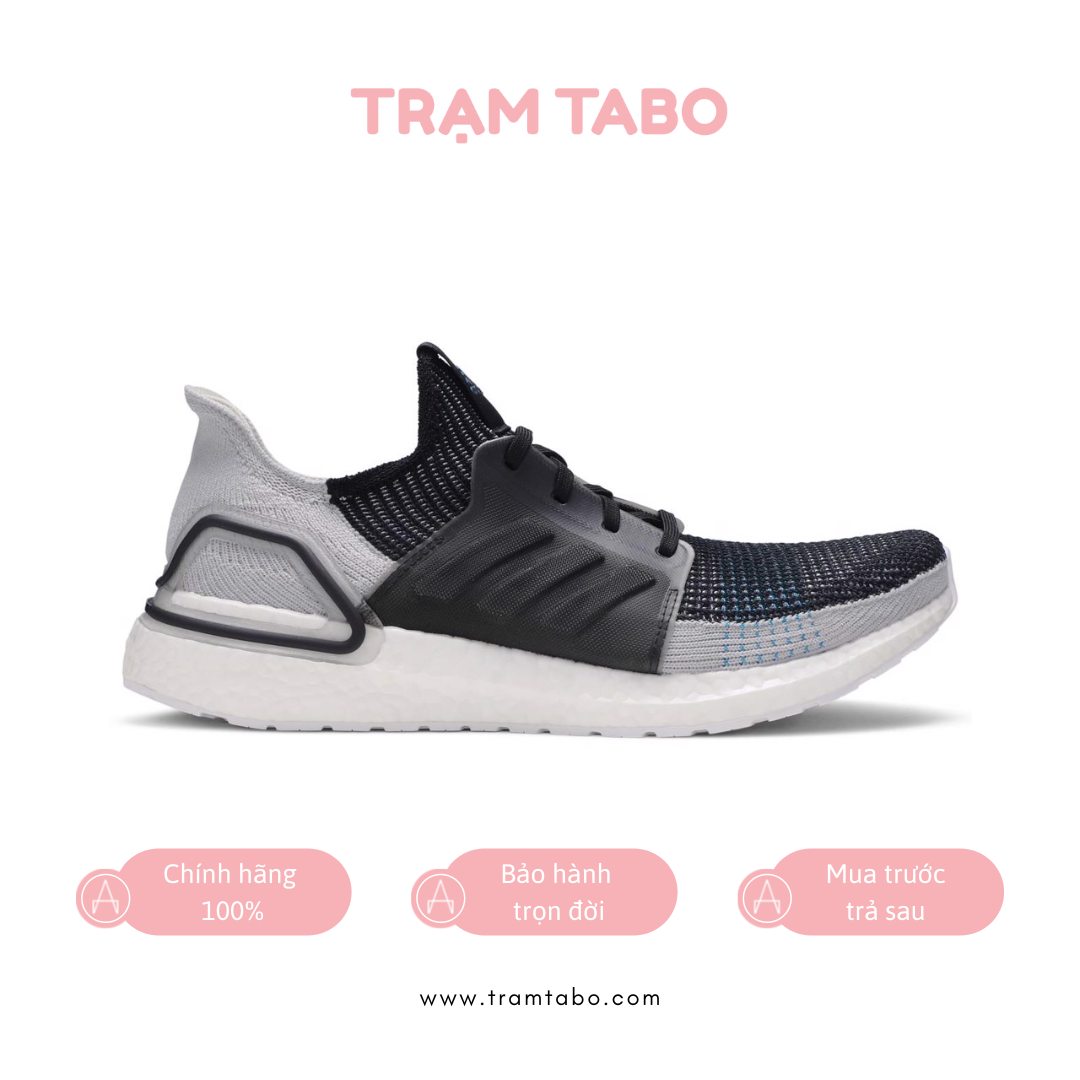Ultraboost 19  men's core black/grey six/shock cyan best sale