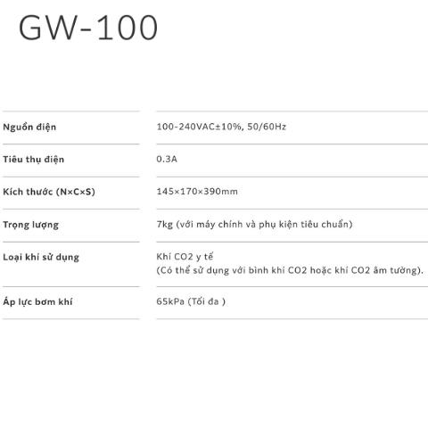 GW-100 Máy bơm CO2