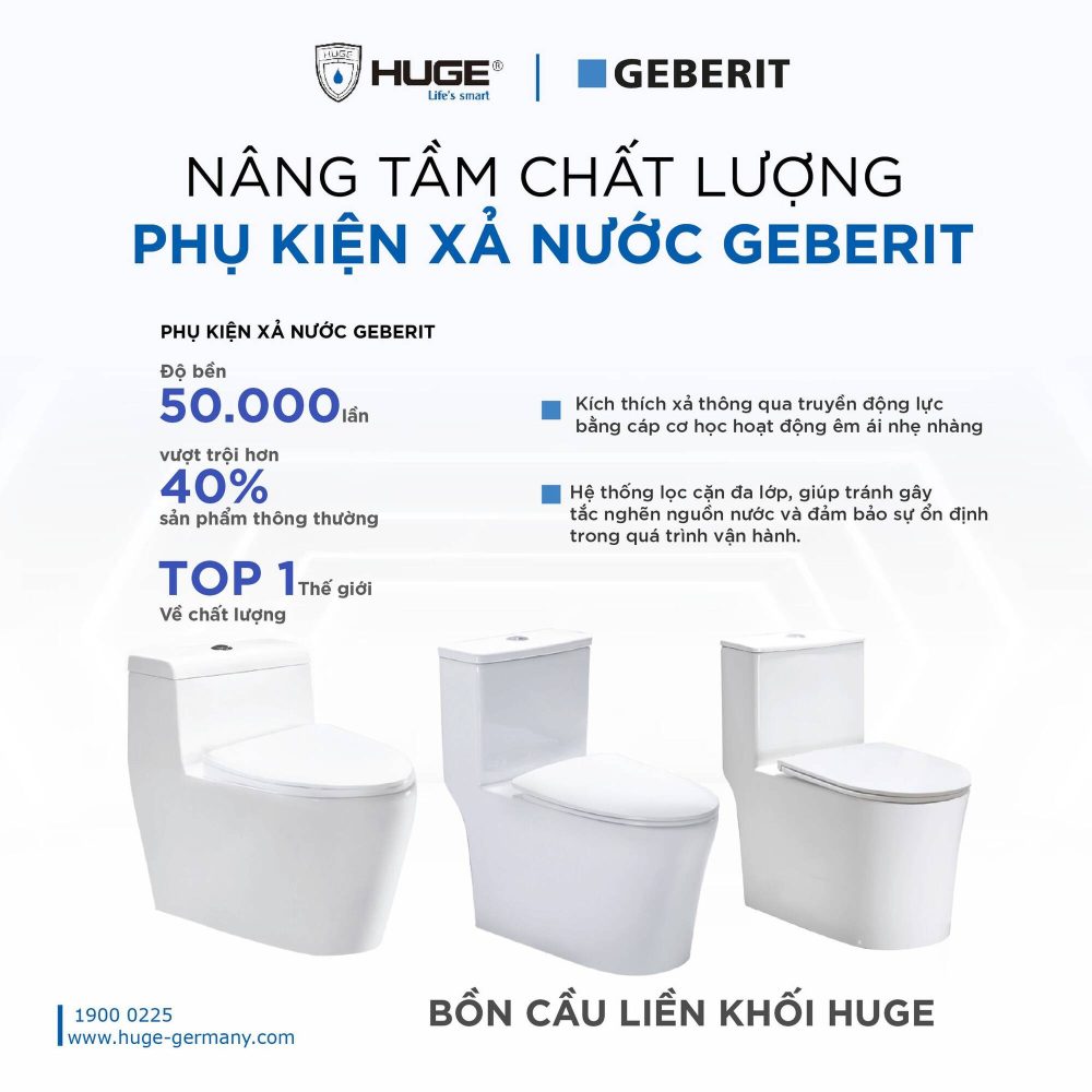 🏆 Có nên mua thiết bị vệ sinh Huge không? Đánh giá thực tế trước khi quyết định năm 2026