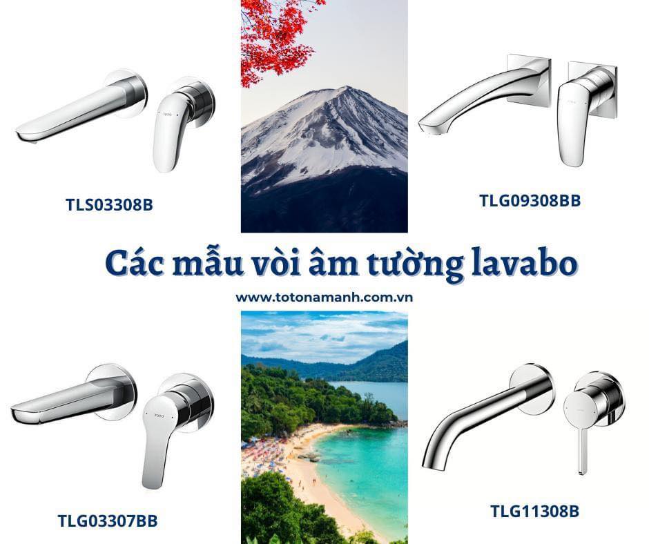 Vòi chậu gắn tường, vòi lavabo âm tường TOTO: Sự lựa chọn hoàn hảo cho phòng tắm sang trọng