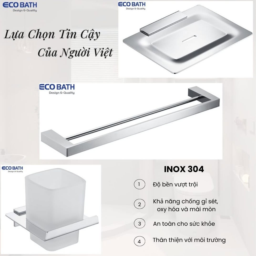 10 lý do nên chọn phụ kiện phòng tắm Ecobath cho ngôi nhà hiện đại