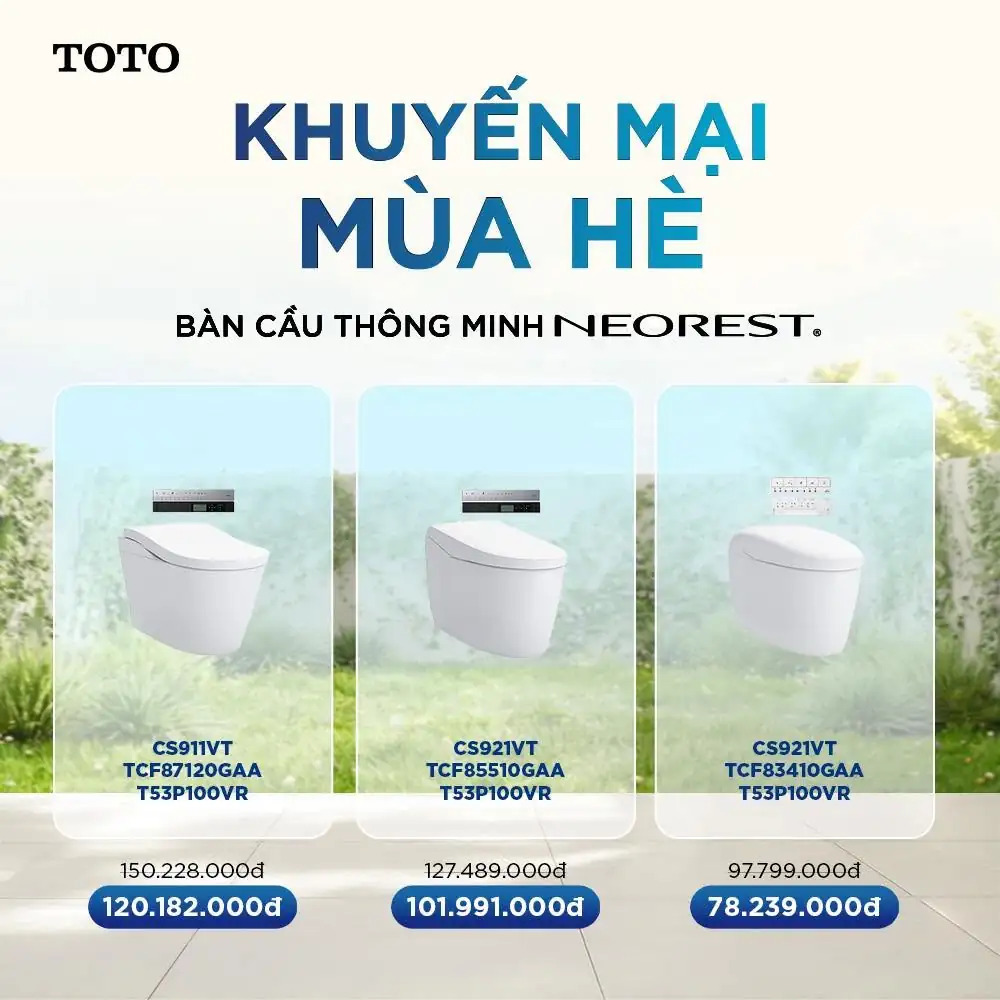 BẢNG GIÁ THIẾT BỊ VỆ SINH TOTO MỚI NHẤT 2026 – CẬP NHẬT GIÁ BỒN CẦU, LAVABO, SEN VÒI TOTO