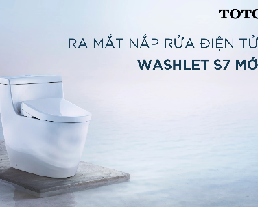 TOTO giới thiệu thế hệ nắp rửa điện tử WASHLET S7 mới