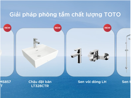 TOTO VIỆT NAM CUNG CẤP GIẢI PHÁP TỔNG THỂ: PHÒNG TẮM CHẤT LƯỢNG TOTO VỚI LOẠT SẢN PHẨM MỚI: TRỌN VẸN TIỆN NGHI CHO MỌI GIA ĐÌNH VIỆT