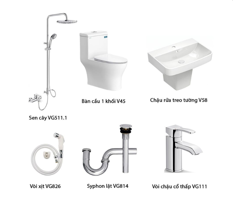Combo thiết bị vệ sinh Viglacera: cách so báo giá để tránh mua thiếu
