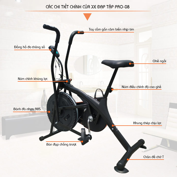 Xe đạp tập Pro Fitness Pro-08