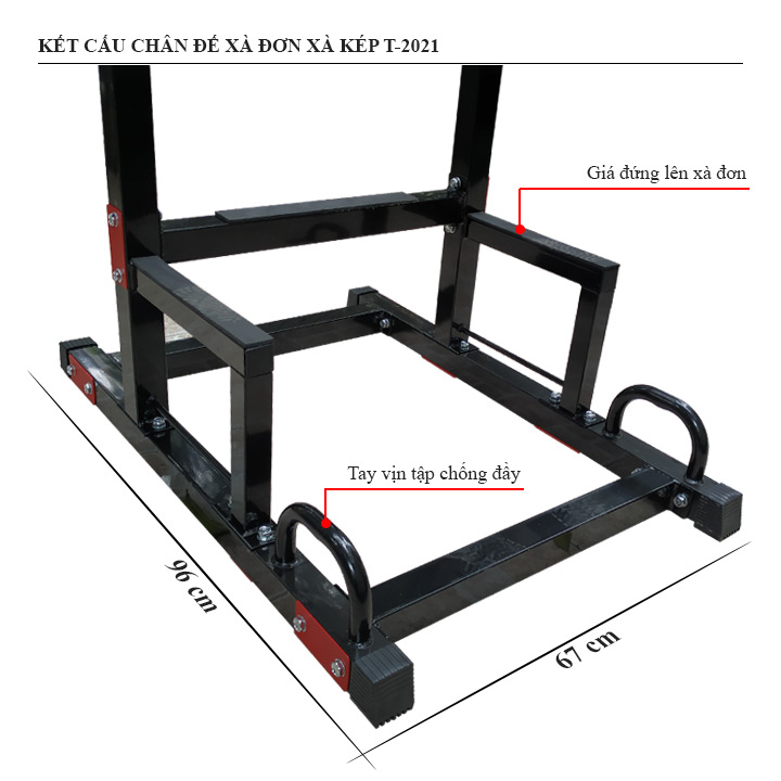 Xà đơn xà kép đa năng T-2021