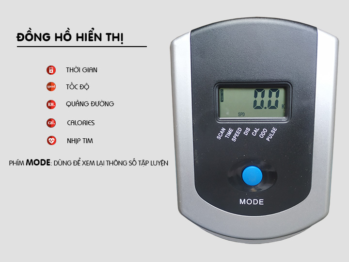 Xe đạp tập Air Bike MK100