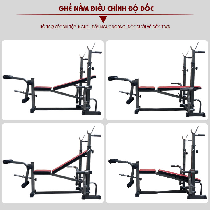 Ghế tập tạ đa năng Xuki