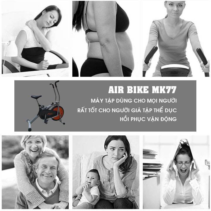 Xe đạp tập giá rẻ Air Bike MK77