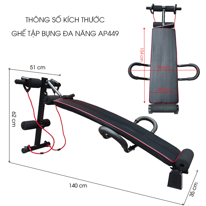 Ghế tập bụng đa năng AP449