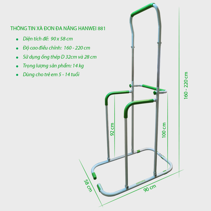 Xà đơn đa năng Hanwei 881