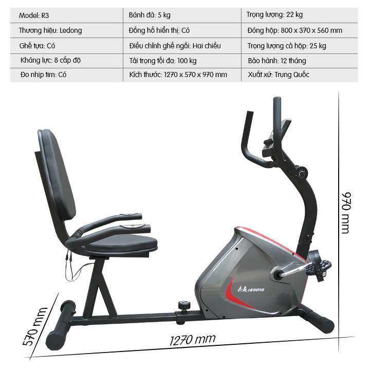 Xe đạp tập chân R3