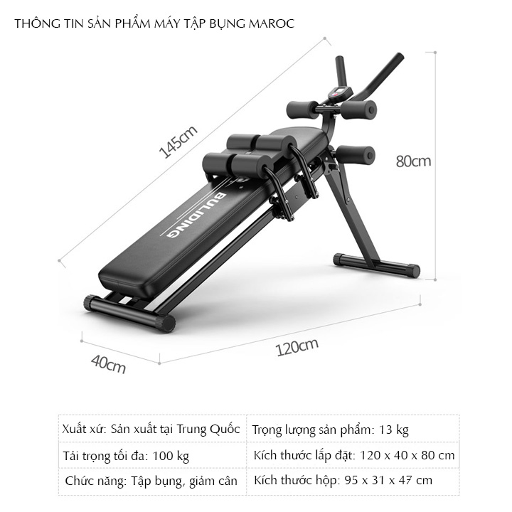 Máy tập bụng đa năng Maroc