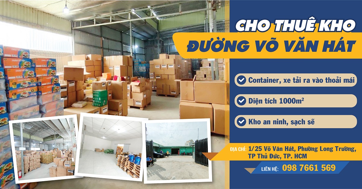CHO THUÊ KHO ĐƯỜNG VÕ VĂN HÁT