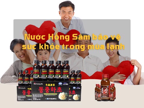 Nước Hồng Sâm bảo vệ sức khỏe trong mùa lạnh!